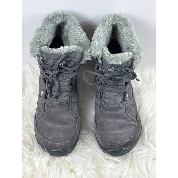 Columbia Women's Minx Shorty IV Boots Grey Omni Heat 200g Insulated Size 6.5 - Picture 2 of 10
